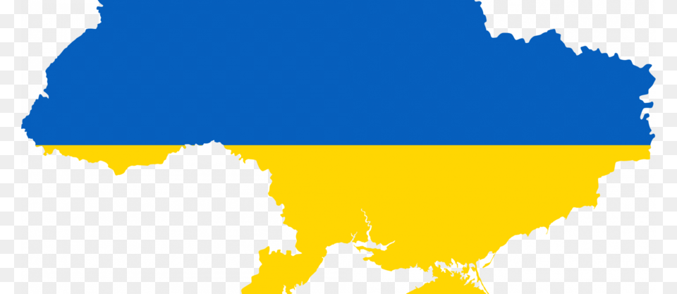 Download Ukraine Flag Map Clipart Flag Of Ukraine Ukrainian Soviet, Nature, Chart, Plot, Land Png