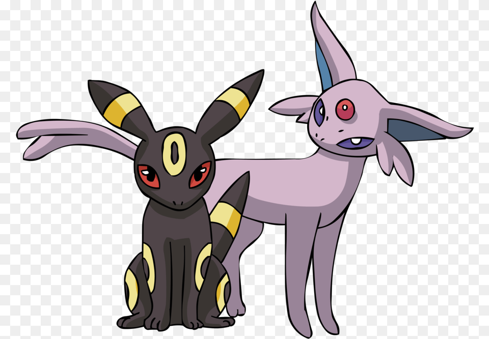 Download Umbreon Drawing Angry Espeon And Umbreon, Cartoon, Animal, Kangaroo, Mammal Png Image