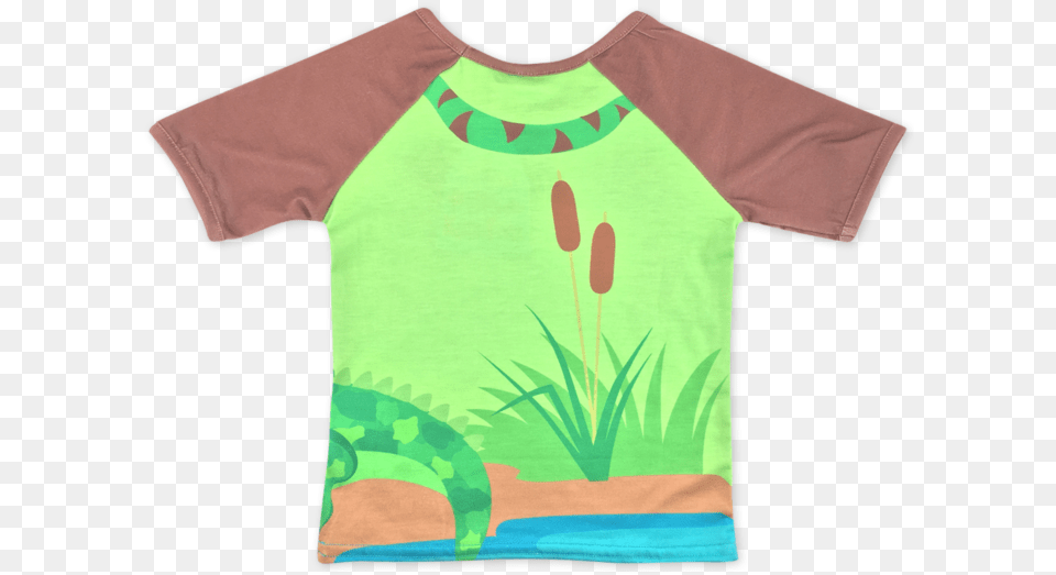 Download Under The Sea Alligator Kids Illustration, Clothing, T-shirt, Shirt Free Transparent Png