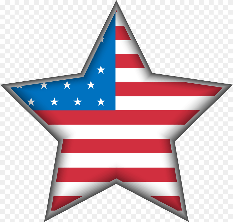 Download United Star Usa States Day Independence Clipart, Star Symbol, Symbol, Flag Free Png