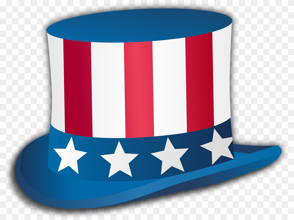 Download Usa 4th Of July, Clothing, Flag, Hat, Cowboy Hat Png Image
