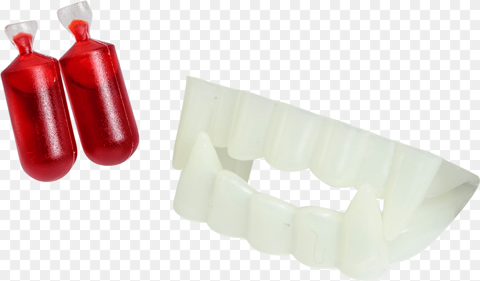 Download Vampire Teeth And Fake Blood Large Toothbrush Boxing Glove, Medication, Dynamite, Weapon Free Png