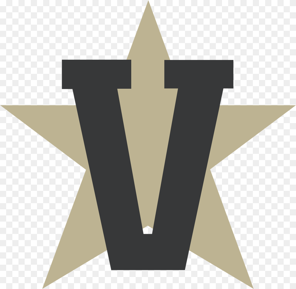 Download Vanderbilt Commodores Logo Transparent Vanderbilt Commodores, Star Symbol, Symbol, Cross Free Png