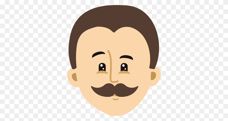 Vector, Face, Head, Person, Mustache Free Png Download