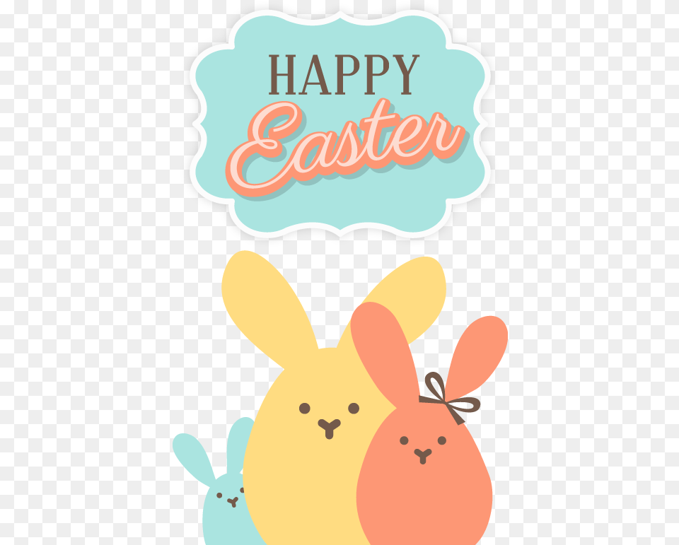 Download Vector Easter Bunny Rabbit Happy Clipart Hd Cartoon, Advertisement, Dynamite, Weapon Free Transparent Png
