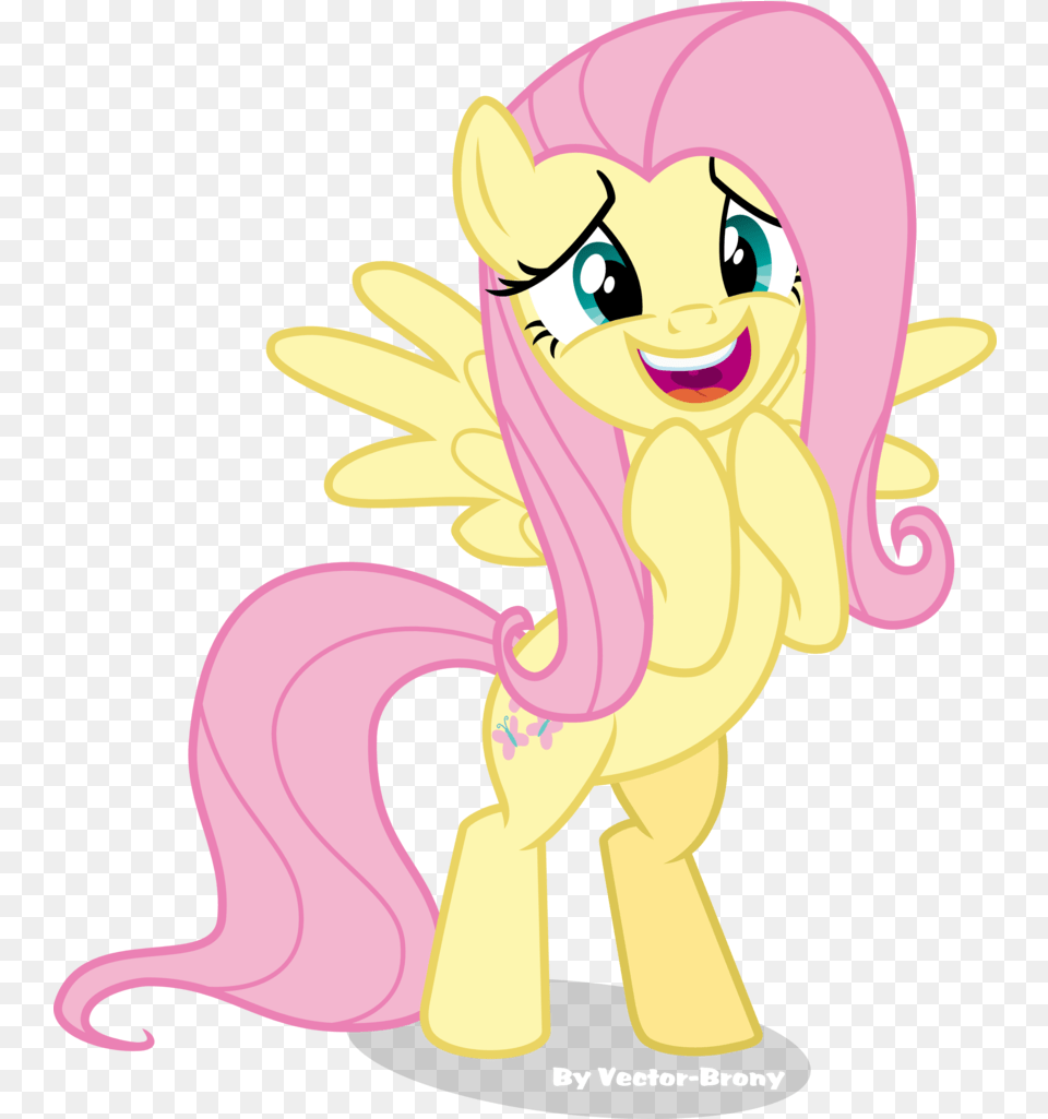 Download Vector Excited Fluttershy, Book, Comics, Publication, Face Free Png