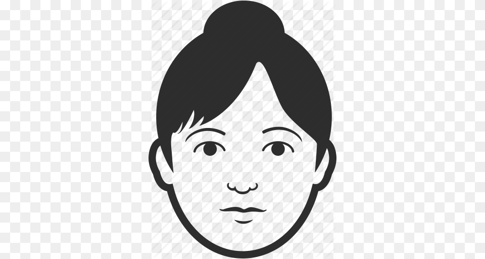 Download Vector Face Head Woman, Person, Photography, Portrait, Stencil Free Png