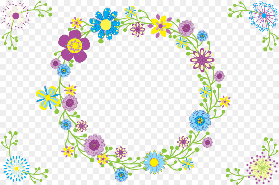 Download Vector Flowers Circle Circle, Art, Floral Design, Graphics, Pattern Png