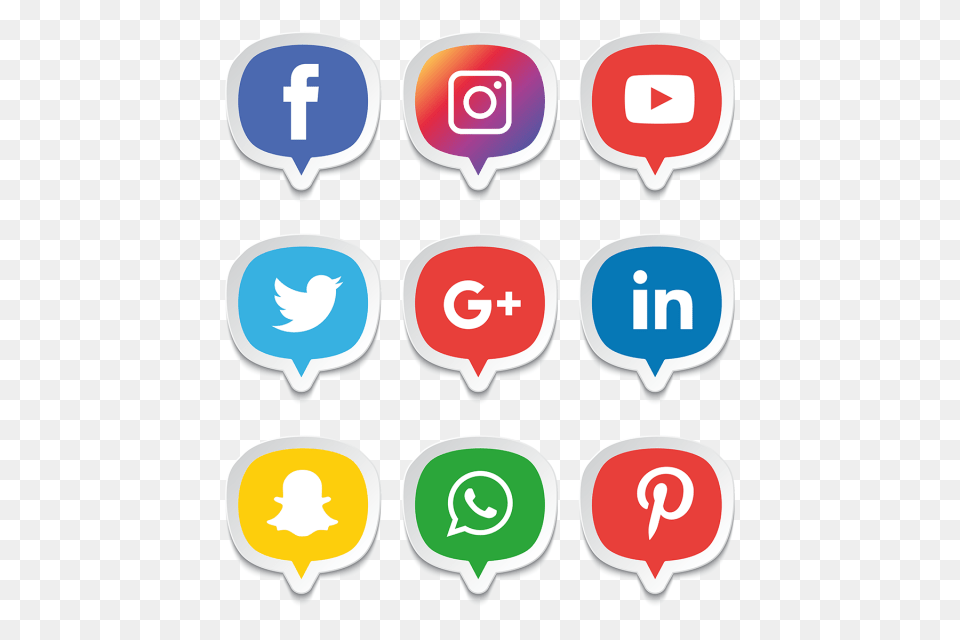 Download Vector Free Media Icons Set Logo Illustrator Social Media Icons, First Aid, Symbol, Sign Png Image