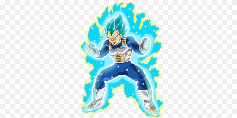 Download Vegeta Super Saiyan Blue Aura Vegeta Dragon Ball Super, Book, Comics, Publication, Art Png Image