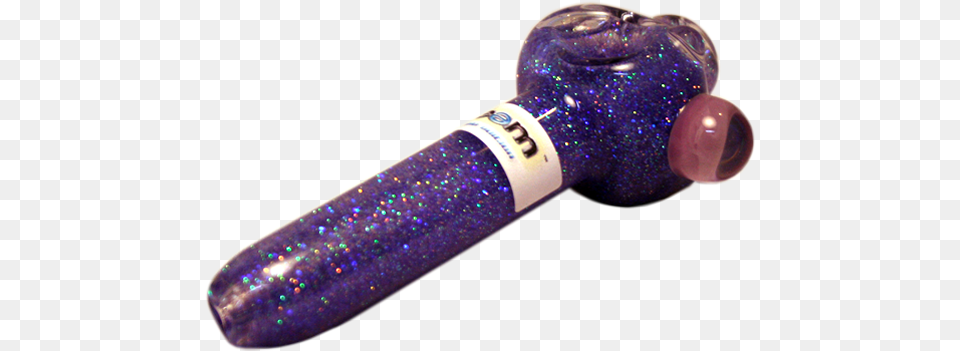Download Very Passionate Purple Glitter Pipe Smoking Pipe Crystal, Accessories, Gemstone, Jewelry, Appliance Free Transparent Png