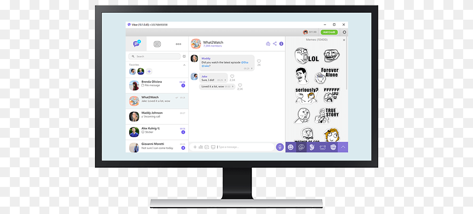 Download Viber For Windows 10, Computer Hardware, Electronics, Hardware, Monitor Free Transparent Png