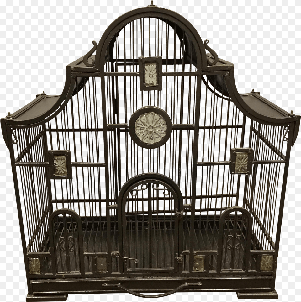 Download Victorian Wrought Iron Bird Cage Png Image