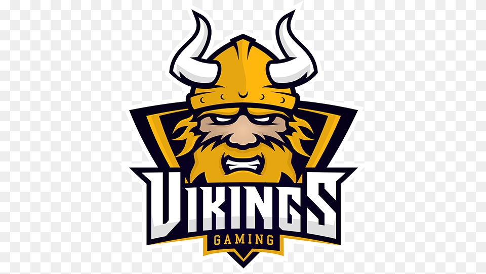 Download Vikings Gaming Logo Vikings Logo Team, Face, Head, Person, Emblem Png Image