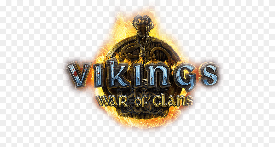 Download Vikings War Of Clans Graphic Design, Logo, Badge, Symbol Free Transparent Png