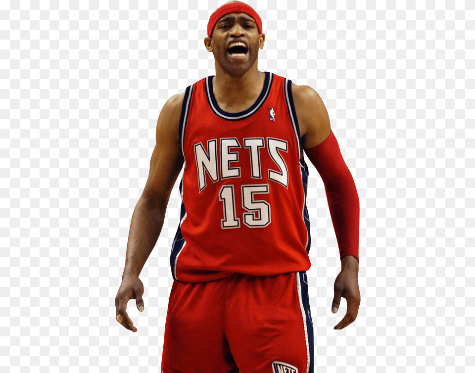 Download Vince Carter Photo For Basketball, Shirt, Clothing, Face, Person Png Image