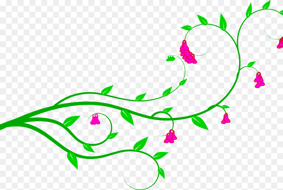 Download Vine Clip Art Flower Vine Clipart, Floral Design, Graphics, Pattern Png