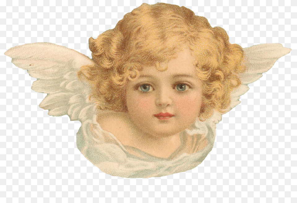 Download Vintage Angel Angel Picsart, Baby, Person, Face, Head Free Transparent Png