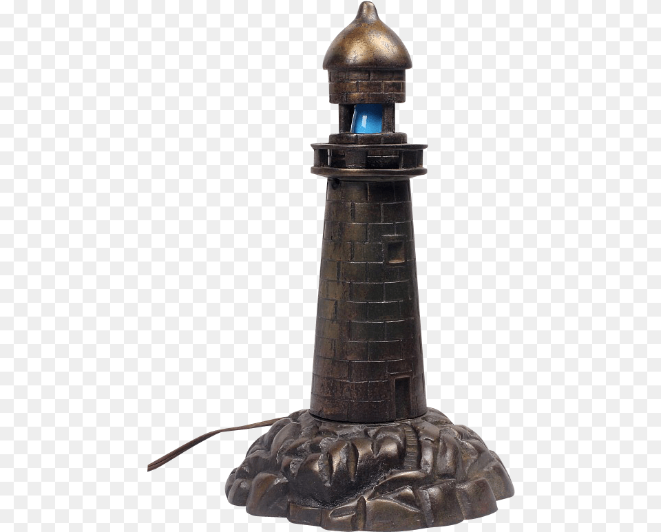 Download Vintage Bronze Finish Lighthouse Light House Lighthouse, Lamp, Architecture, Beacon, Building Free Transparent Png
