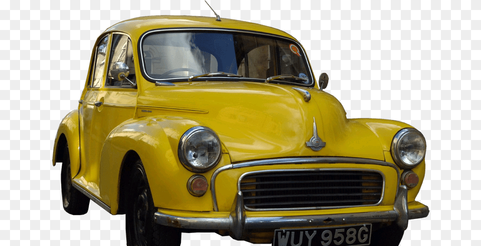 Vintage Cars Transparent Vintage Yellow, Vehicle, Car, Transportation, Coupe Free Png Download