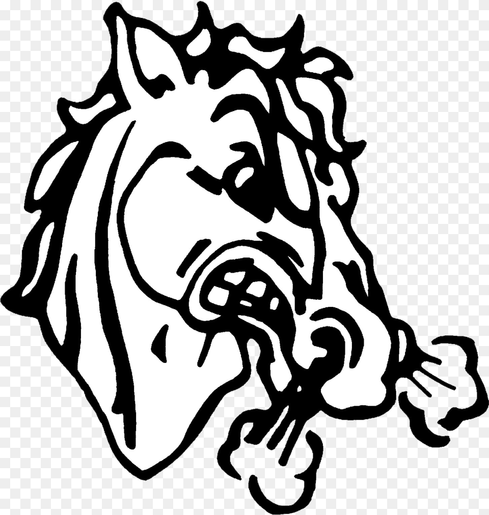 Download Visual Arts Denver Broncos Line Art Clip Beaver Brae Broncos, Stencil, Baby, Person, Face Free Transparent Png