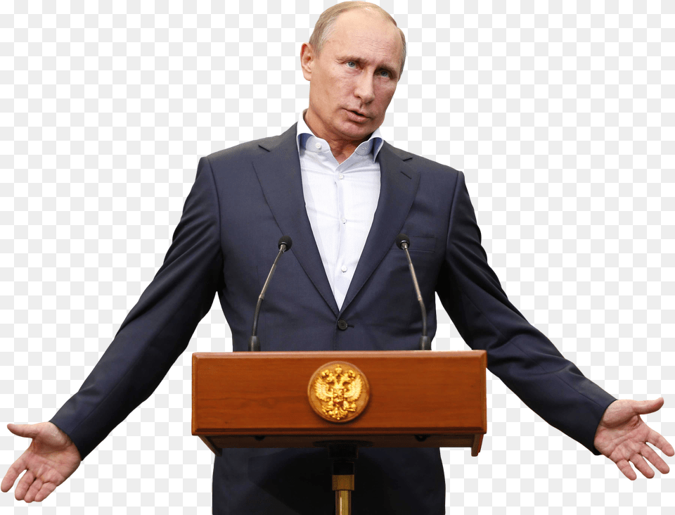Download Vladimir Putin Image For Free Putin Cutout, Person, People, Microphone, Crowd Png