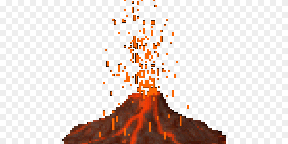 Download Volcano Eruption Gif Volcano Animated, Nature, Mountain, Outdoors, Lava Png Image