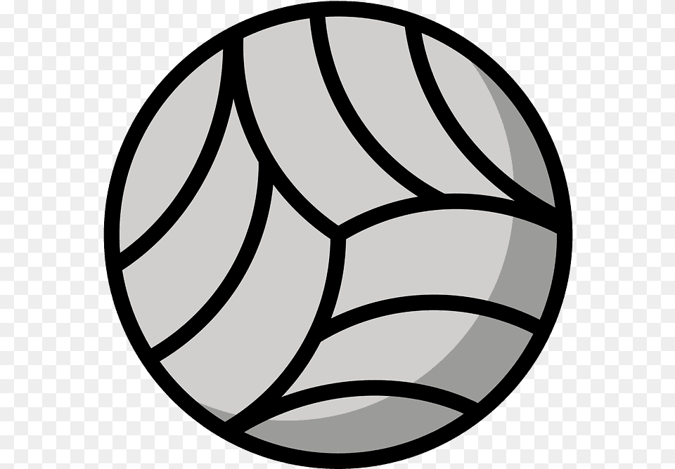 Volleyball Emoji Clipart Line Art Hd Volleyball And Basketball Black And White, Ball, Football, Soccer, Soccer Ball Free Png Download