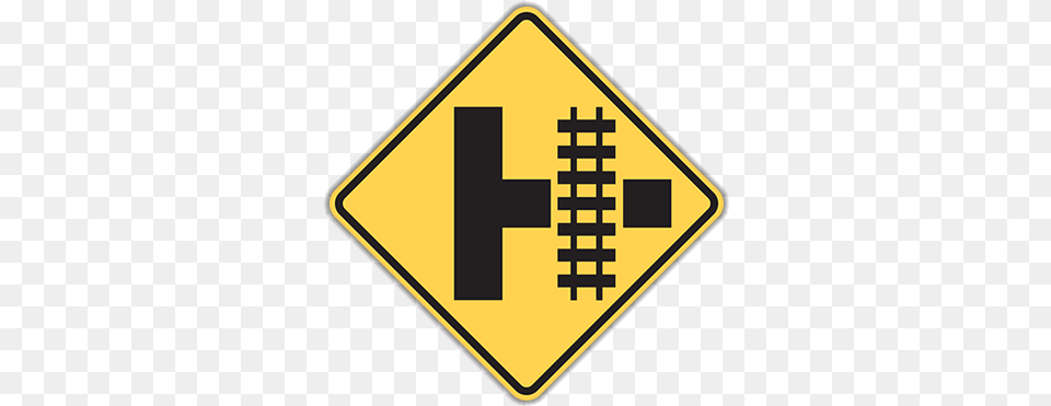 Download W10 Railroad Advance Warning Sign, Symbol, Road Sign Free Transparent Png