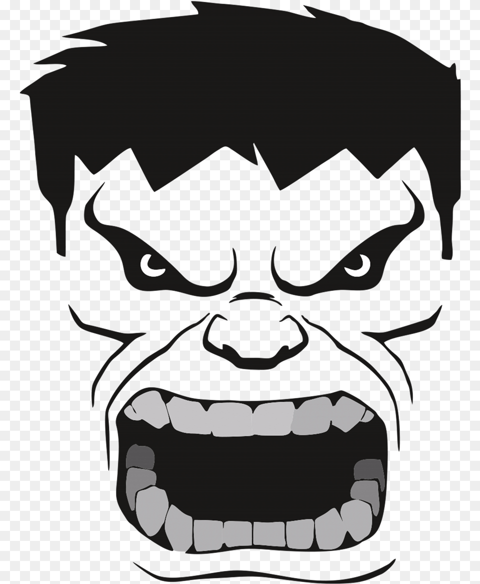 Download Wall Decal Youtube Sticker Hulk Free Hulk Face Svg, Body Part, Mouth, Person, Teeth Png Image