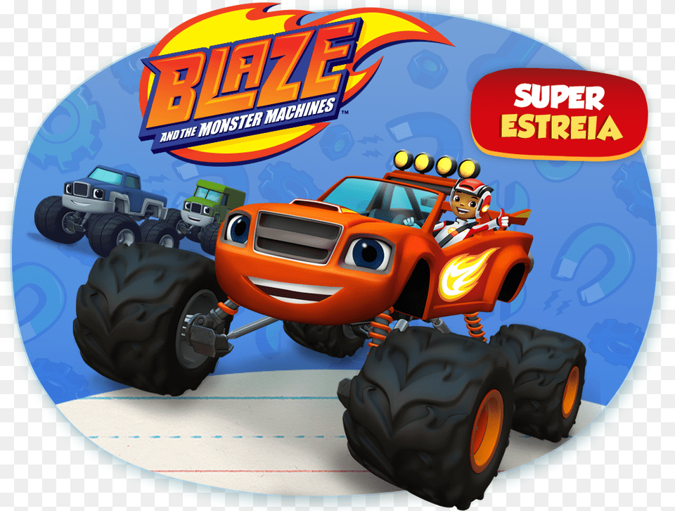 Walltastic Blaze And The Monster Machines, Wheel, Machine, Buggy, Transportation Free Png Download