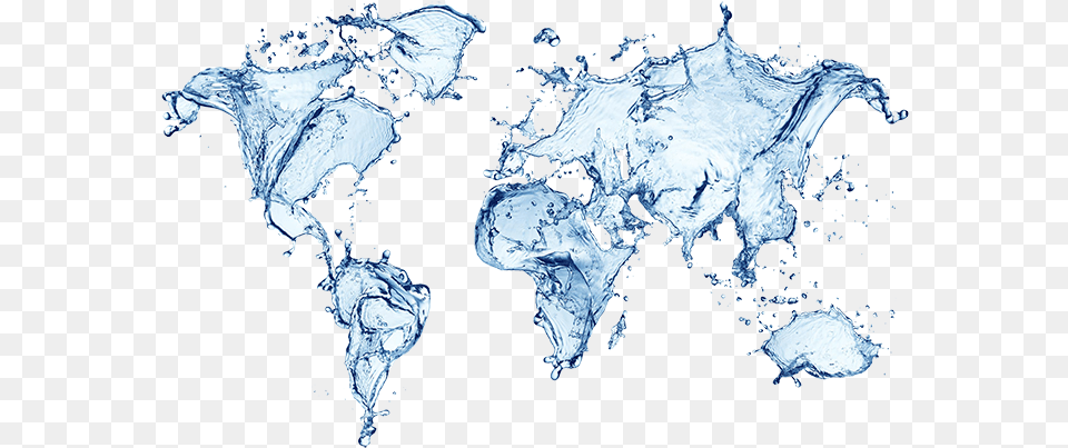 Download Water Texture World Map Water Image With No Water Drop World Map, Ice, Outdoors, Nature, Person Free Transparent Png