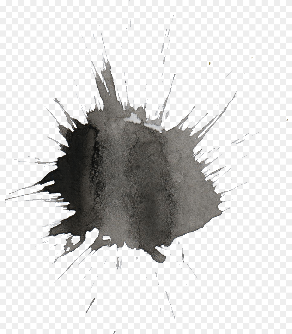 Download Watercolor Black And Grey, Powder Free Png