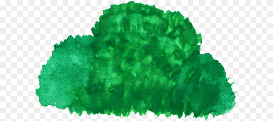 Download Watercolor Bush Transparent Watercolor Bush, Accessories, Gemstone, Green, Jewelry Png Image