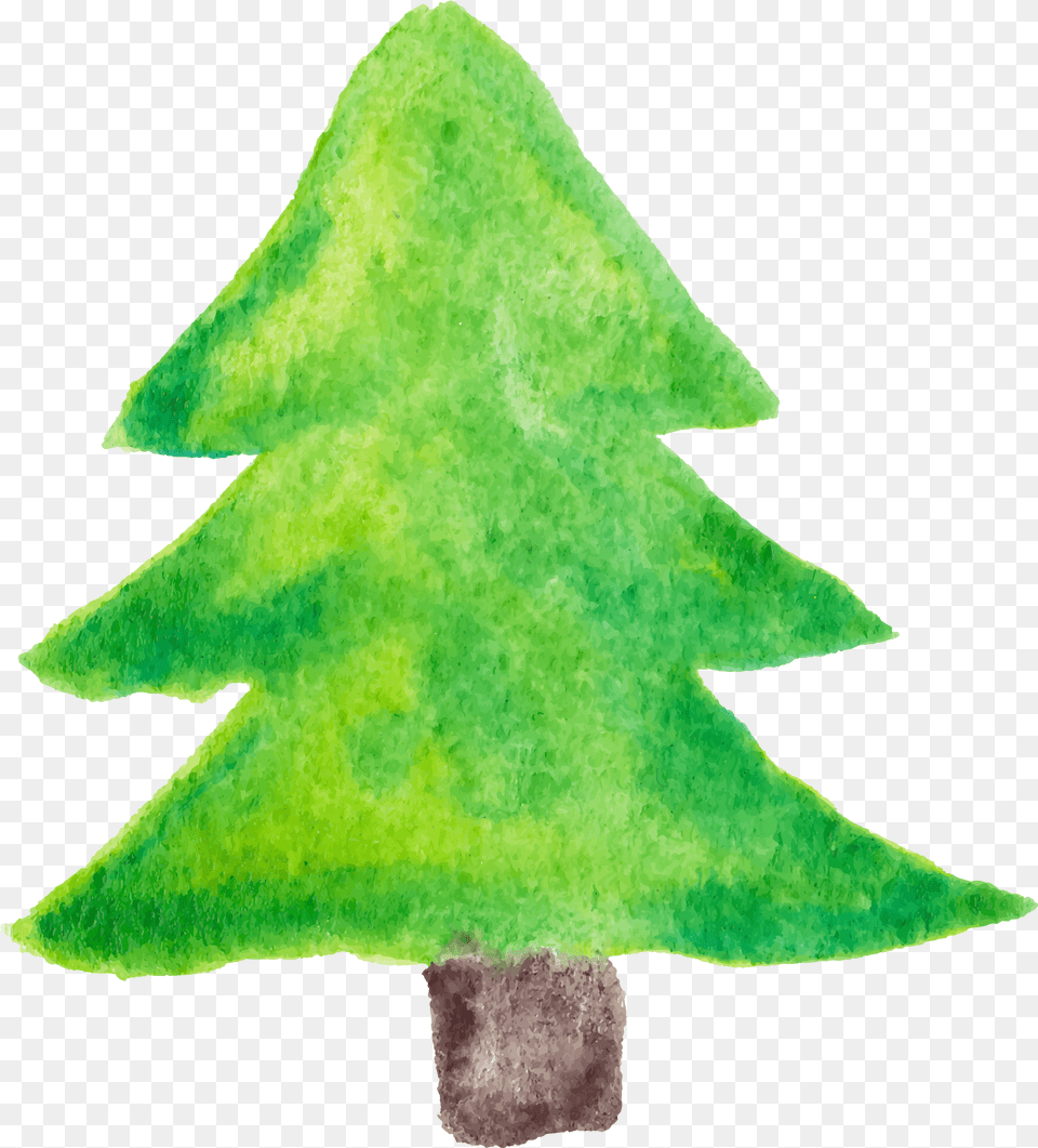 Watercolor Pine Tree Christmas Tree, Weapon, Plant, Arrow, Arrowhead Free Png Download