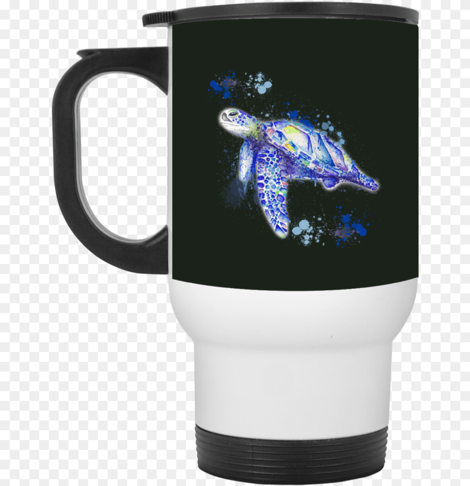 Download Watercolor Sea Turtle Mugs Us Mexican Flag Watercolor Painting, Cup, Animal, Reptile, Sea Life Free Png