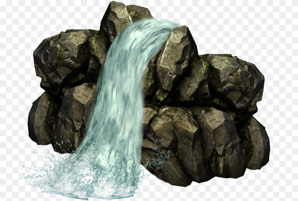 Waterfall Hd Waterfall Clipart Transparent Background, Nature, Outdoors, Water, Rock Free Png Download