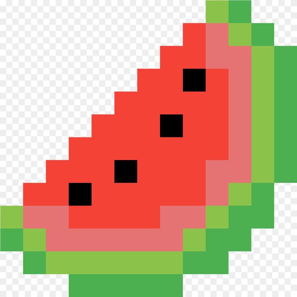 Watermelon Slice Pixel Art 10 By 10 Full Size Pixel Art 10 X 10, First Aid, Food, Fruit, Melon Free Png Download