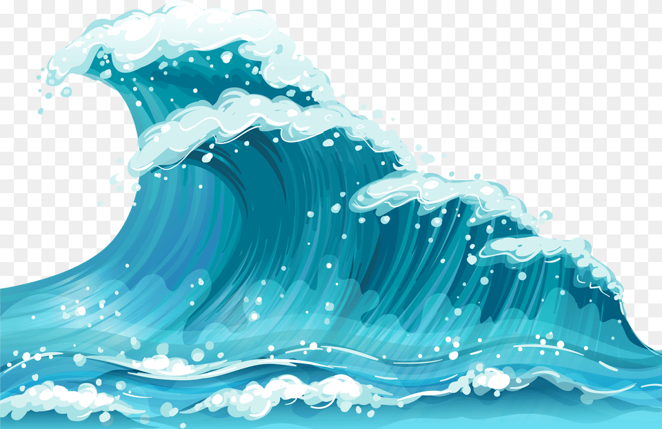Waves Clip Art Transparent Wave Clipart Transparent, Nature, Outdoors, Sea, Sea Waves Free Png Download