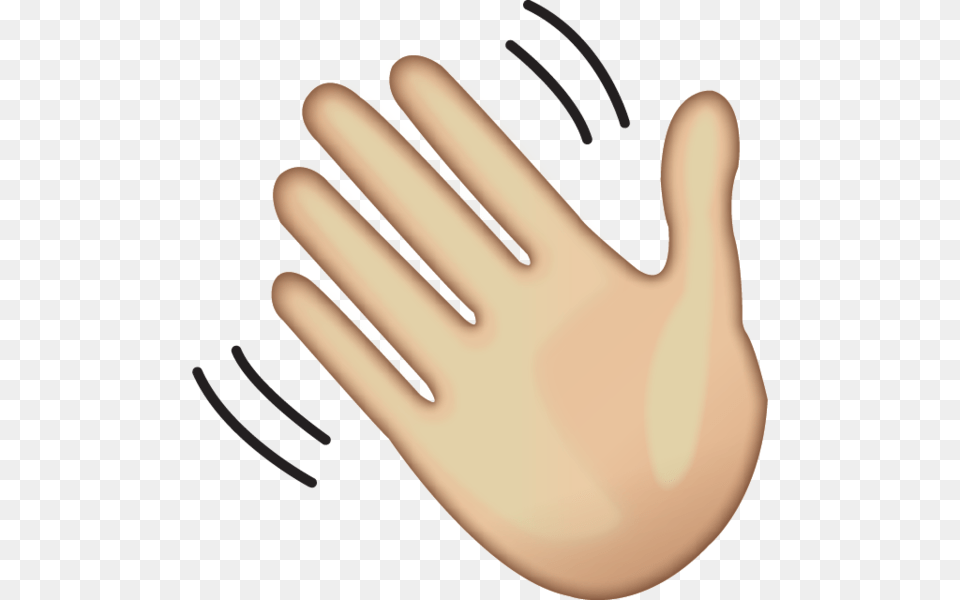 Download Waving Hand Sign Emoji Emoji Island, Body Part, Clothing, Finger, Glove Free Transparent Png