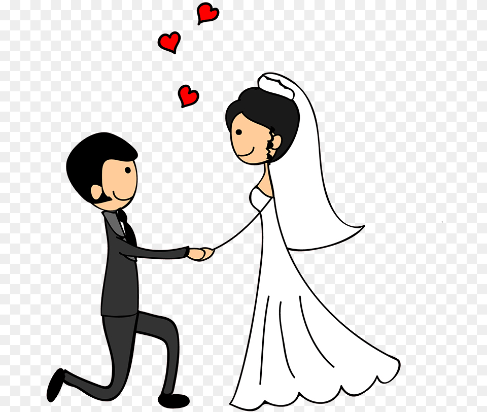 Download Wedding Couple Doodle Novios, Person, Adult, Female, Bride Free Transparent Png