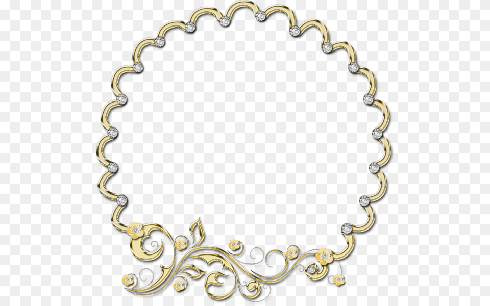 Download Wedding Golden Border Psd Detail Gold Magic School Bus Wahoo, Accessories, Jewelry, Necklace, Oval Png