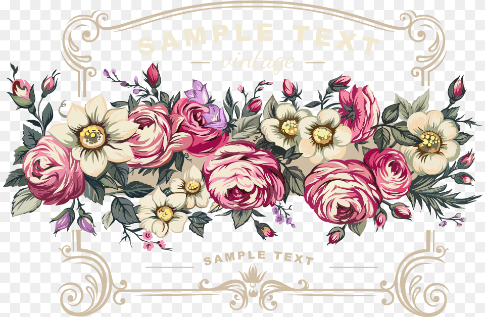 Download Wedding Invitation Flower Rose Flower Rose Vector Beautiful Nubian Queen Art, Floral Design, Graphics, Pattern, Plant Png