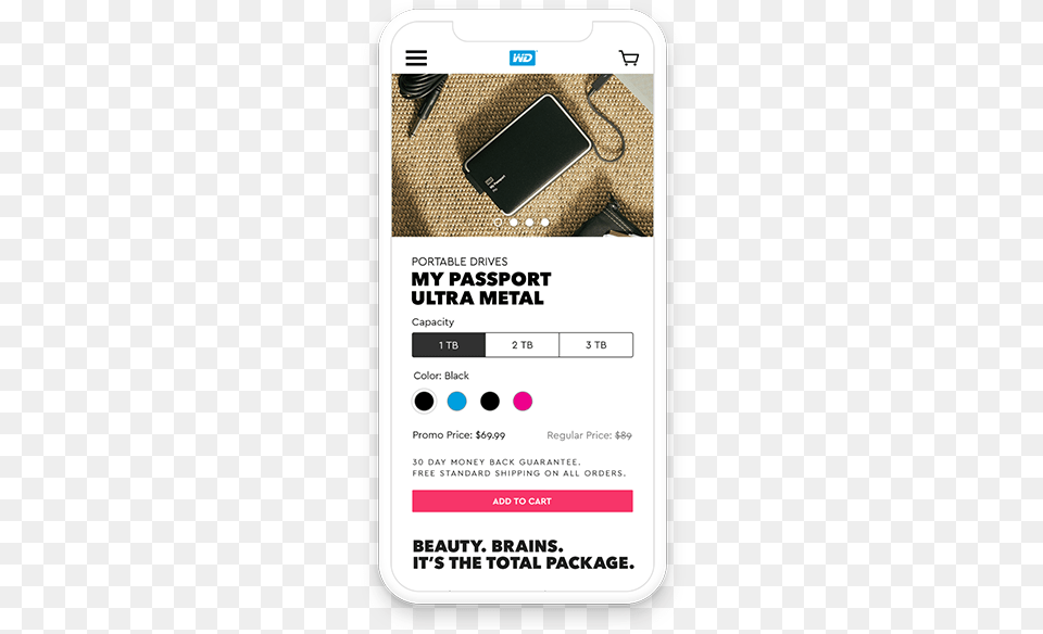 Download Western Digital Iphone Interface With Product Iphone, Electronics, Mobile Phone, Phone Free Png