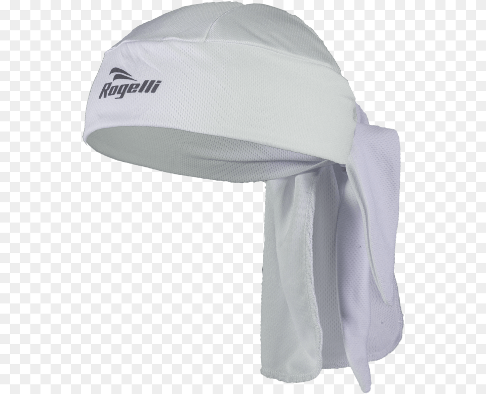 Download White Bandana Rogelli Lightweight, Clothing, Hat, Accessories, Headband Png Image