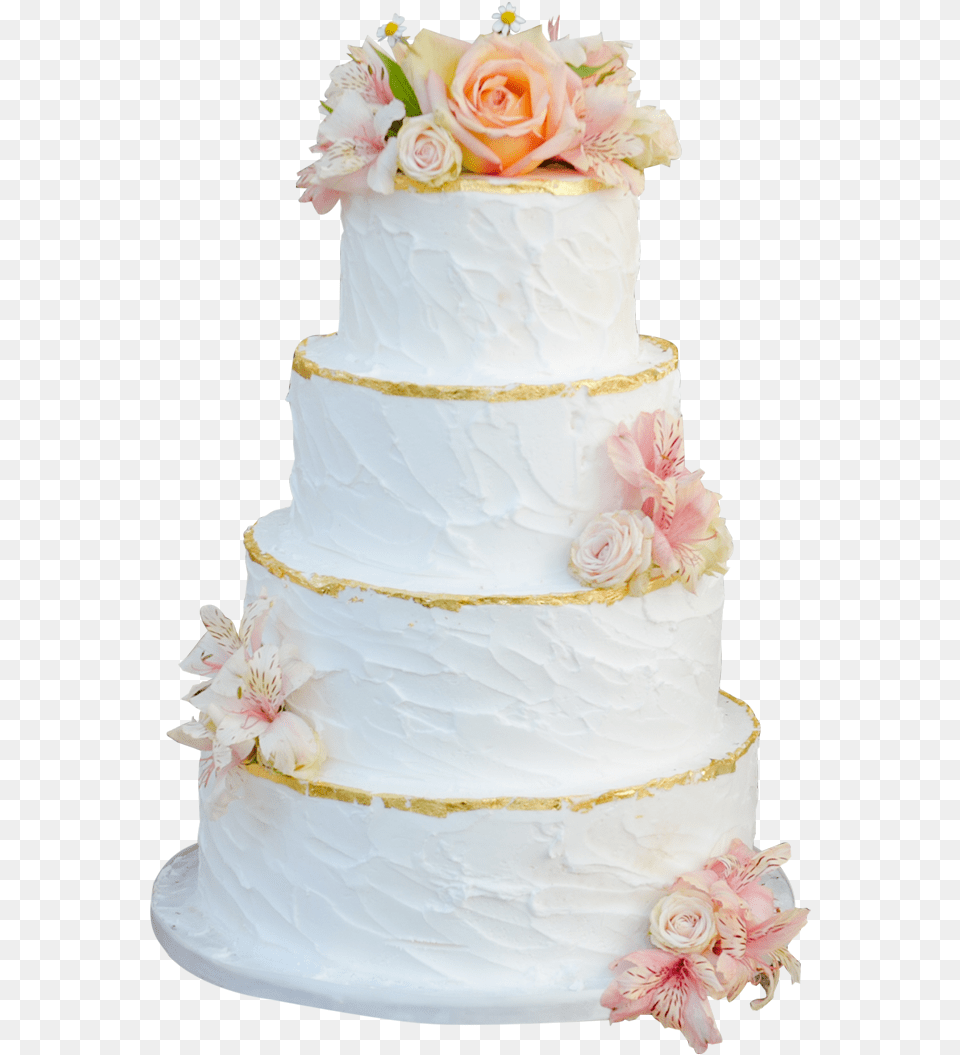 Download White Cake With Gold Trim And Gold Trim On Cake, Dessert, Food, Wedding, Wedding Cake Png Image