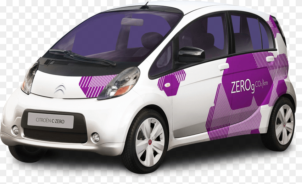 Download White Citroen C Zero Small Car Image For Citroen C Zero, Transportation, Vehicle, Machine, Wheel Free Png