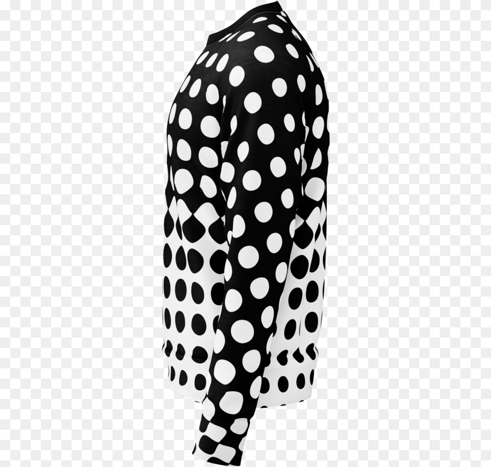 Download White Dots Lovely, Clothing, Long Sleeve, Pattern, Sleeve Free Png