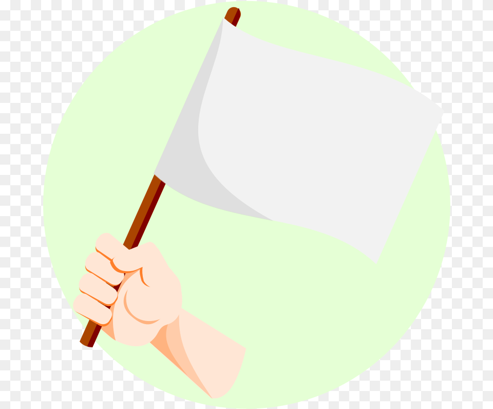 Download White Flag White Flag In Hand Free Transparent Png