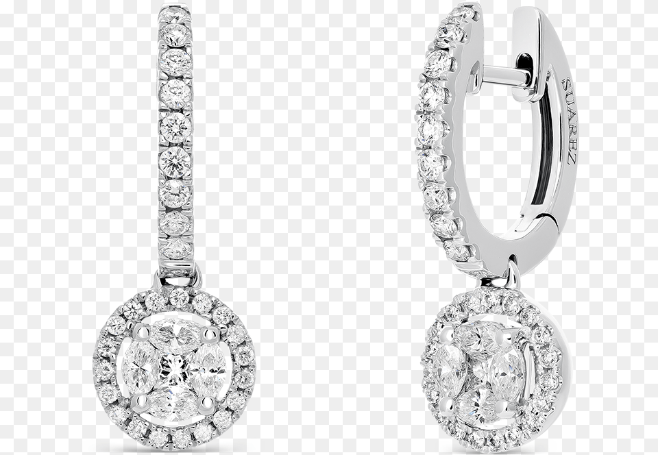 Download White Gold Earrings Earrings, Accessories, Diamond, Earring, Gemstone Png